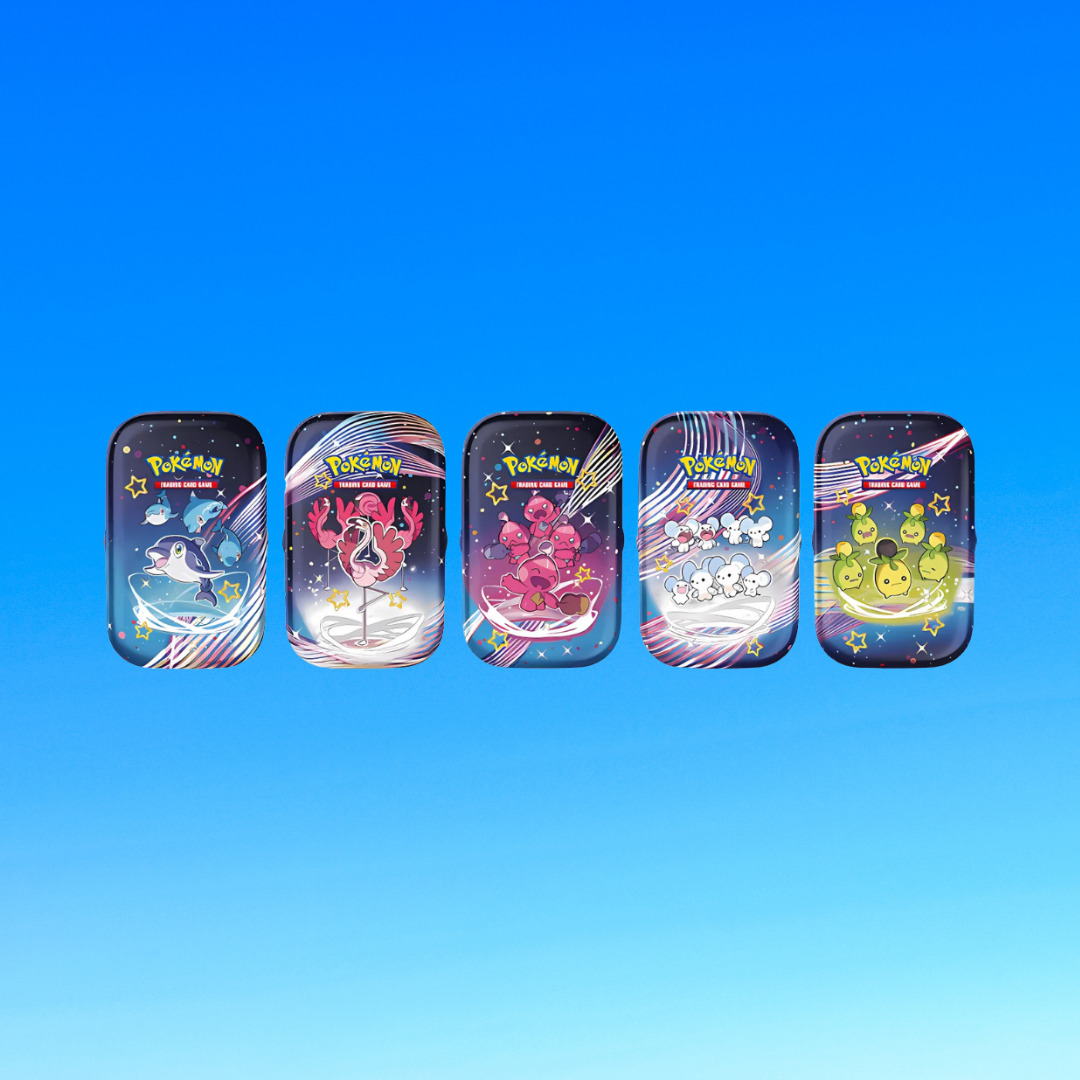 Pokémon TCG: Mini-Tin-Box Karmesin & Purpur Paldeas Schicksale sortiert (DE)